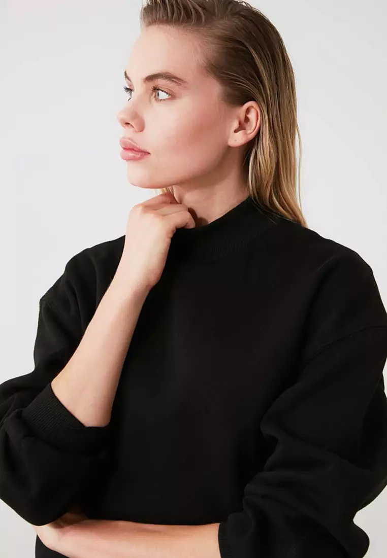 Mock Neck Sweatshirt