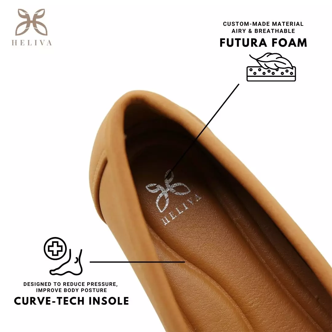 Heliva Elysia Loafers Slip On Bow Shoes