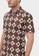 ODZA CLASSIC multi and brown Batik Shirt Short Sleeve Ceplok Kawung 7D48CAAB7CDA7CGS_5