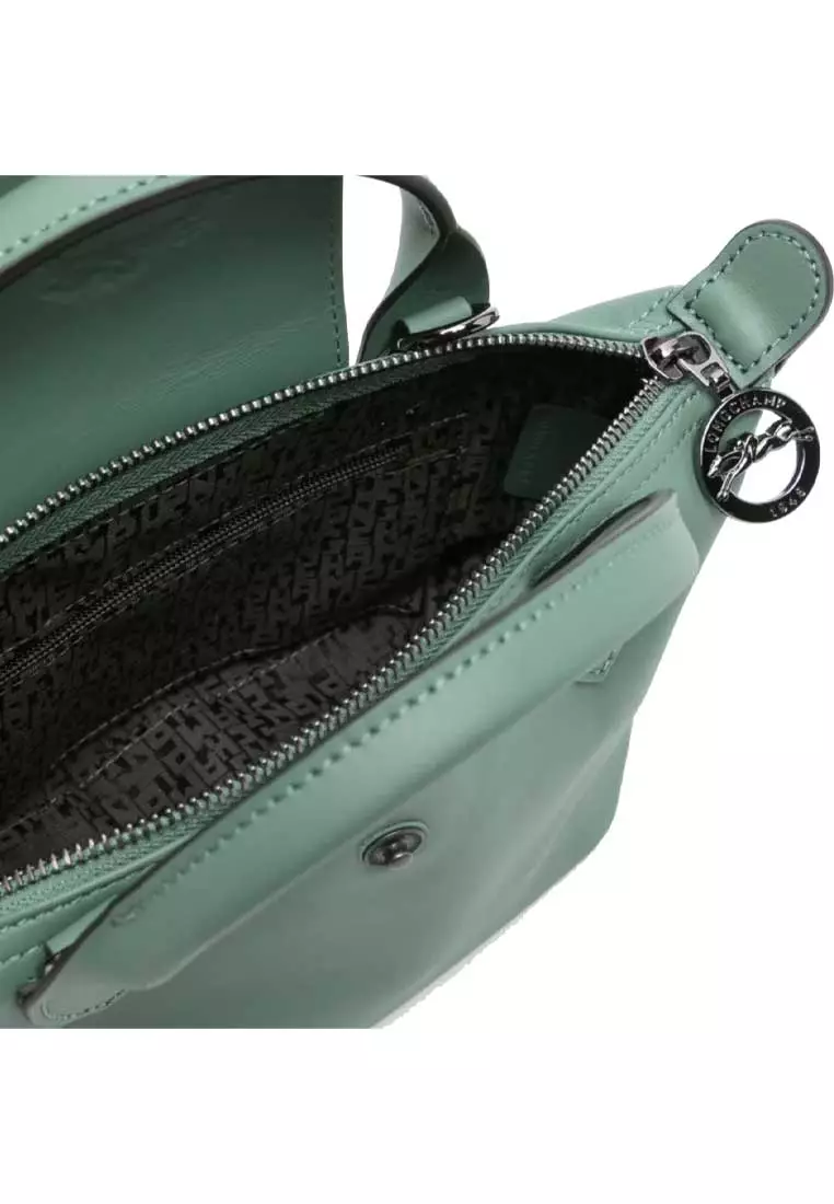 Le Pliage Extra XS Leather Handbag Sage Green L1500987