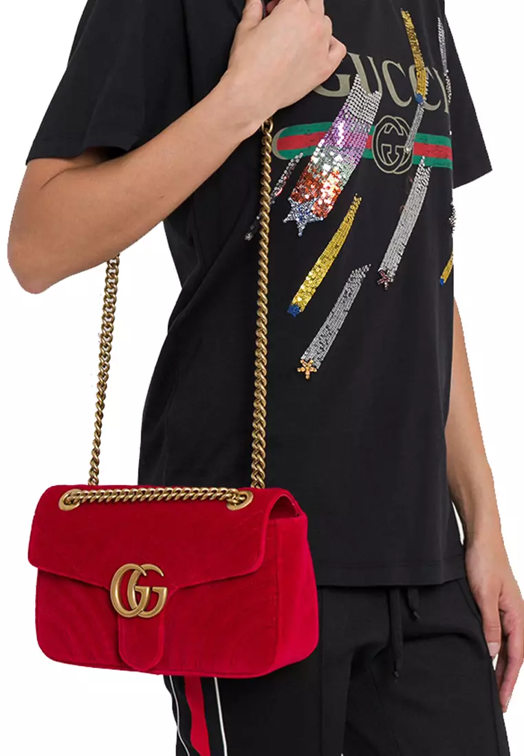 Buy GUCCI Gucci Velvet Women s Crossbody Bag 443497K4D2T 1 2024