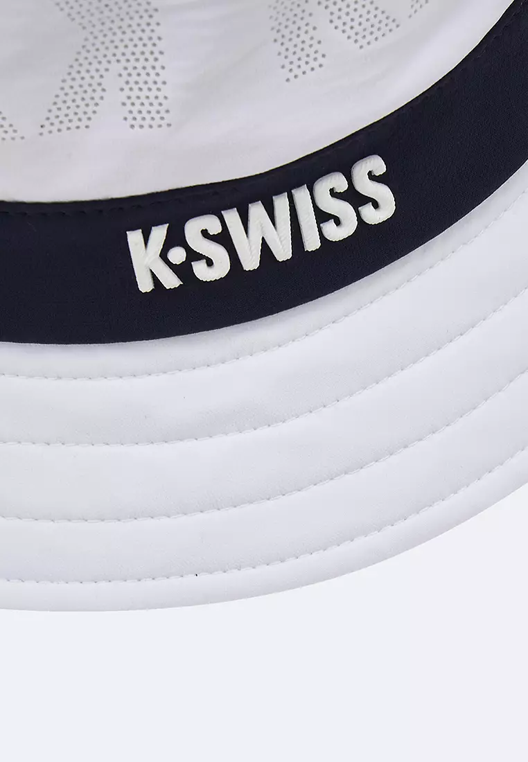 K-Swiss K-SWISS LOGO STRIPED BUCKET HAT 2025 Buy K-Swiss Online