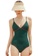 Sunnydaysweety green Korean Style Plain Hiden-Strips Slip One-Piece Swimsuit A21031809GR CC076USEACDB3EGS_1