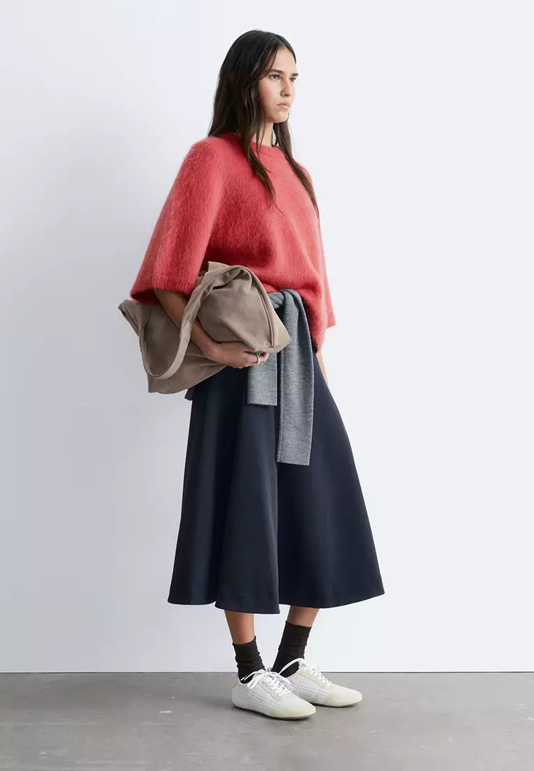 Mohair-Blend Knitted Top