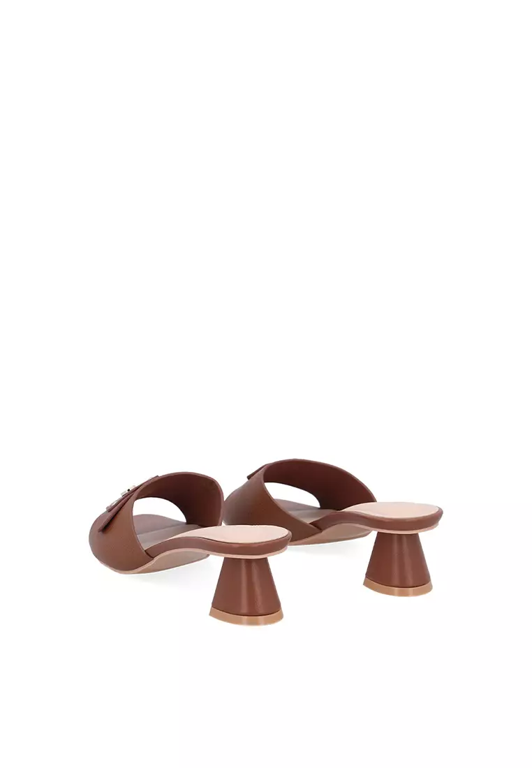 Brown Isla Heeled Sandals