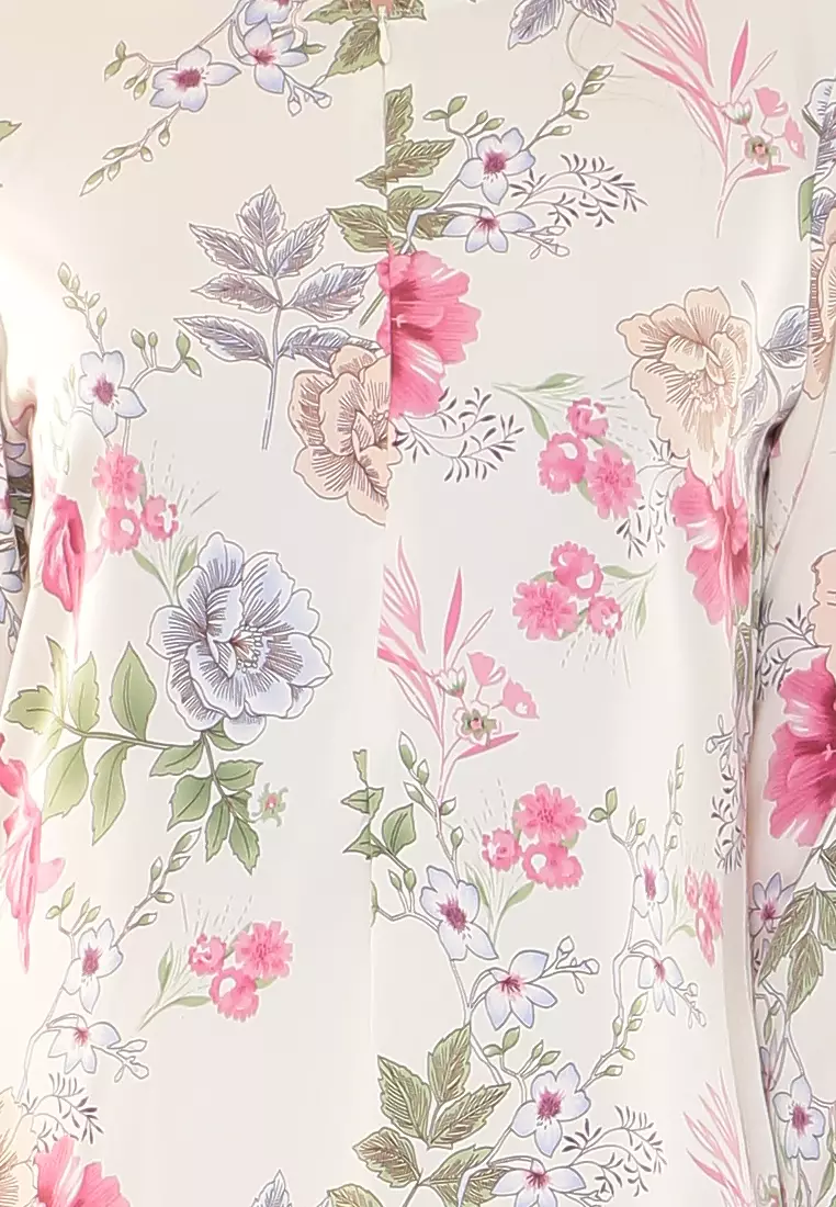 Ivy Printed Kurung Modern in Soft Yellow
