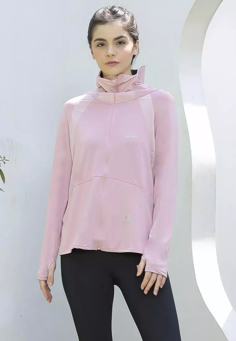 Fitwear - Jaket Olahraga Wanita DRYFIT OVERSIZE ELIZABETH UV FRONT POCKET - DUSTY PINK