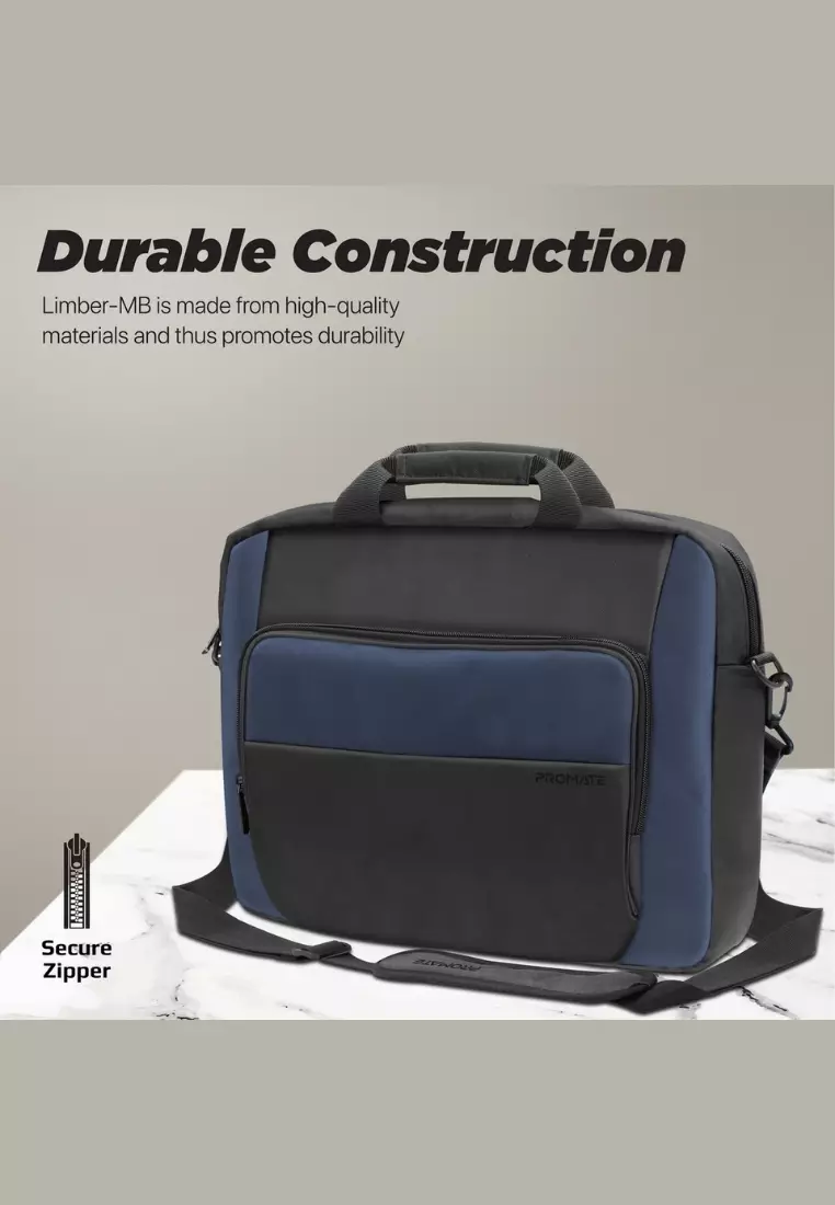 Buy Promate LimberMB Black Sleek Comfort™ 15.6" Laptop Messenger Bag