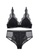 ZITIQUE black Women's French Style Sexy Wireless Triangle Thin Cup Lace Lingerie Set (Bra and Underwear) - Black 83F24US61ED7A1GS_1