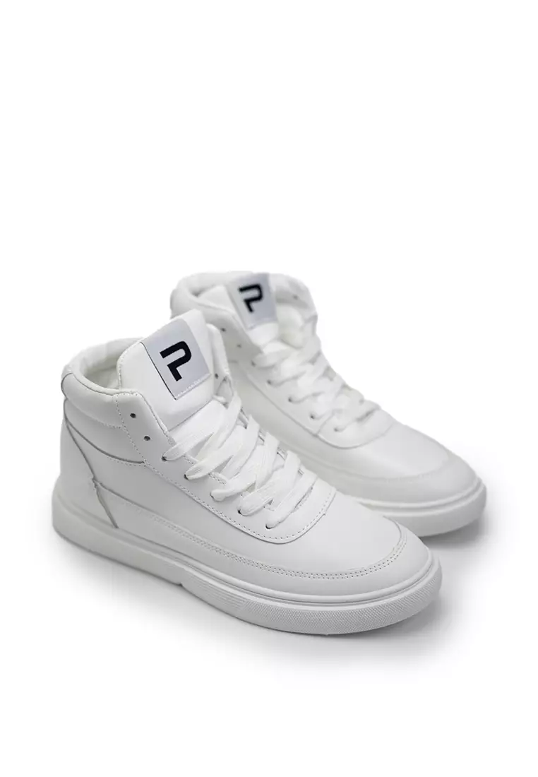 PAULMAY - Sepatu Sneakers pria Bogota High White
