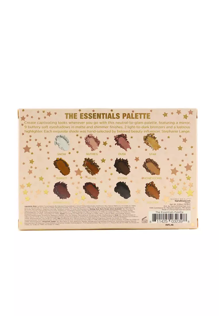 Sigma Beauty - Sigma X Stephane Lange The Essentials Palette (9x Eyeshadow, 2x Contour, 1x Highlighter) 19.2g/0.68oz
