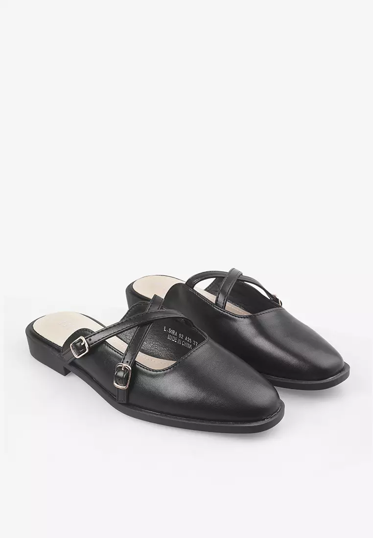 Sepatu Bustong Mules Wanita L.Sora 02