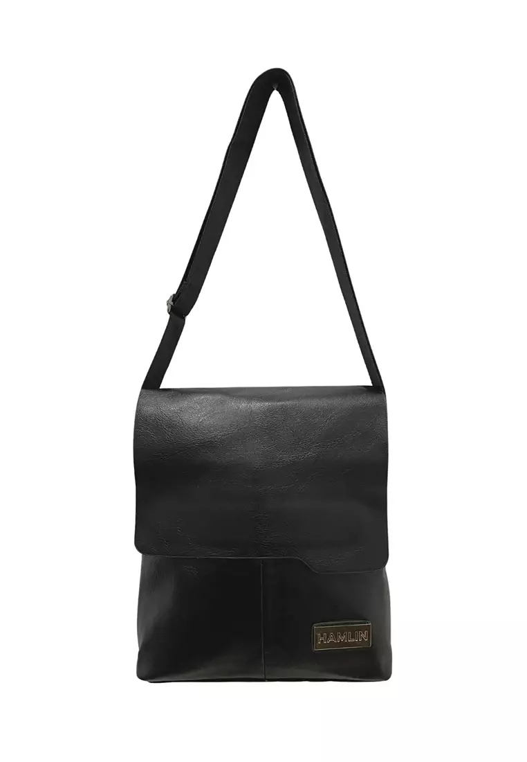 Jual Hamlin Roger Tas Selempang Bisnis Pria Messenger Bag Material