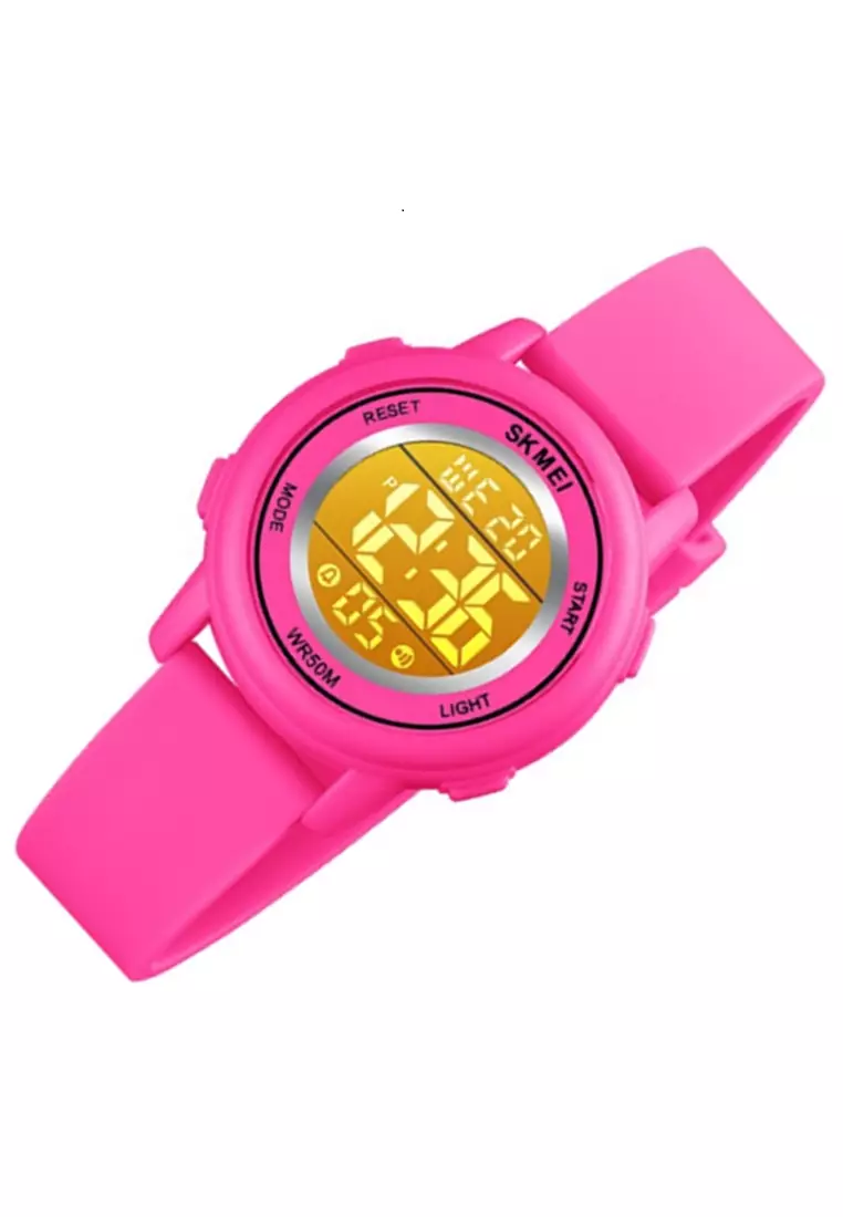 Jam Tangan Digital Anak Waterproof Many Function Strap Tali Material PVC BY15 ORIGINAL