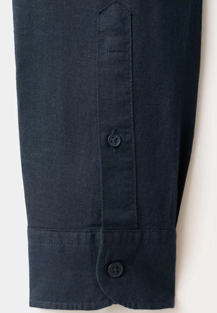 Linen-Cotton Shirt With Pocket