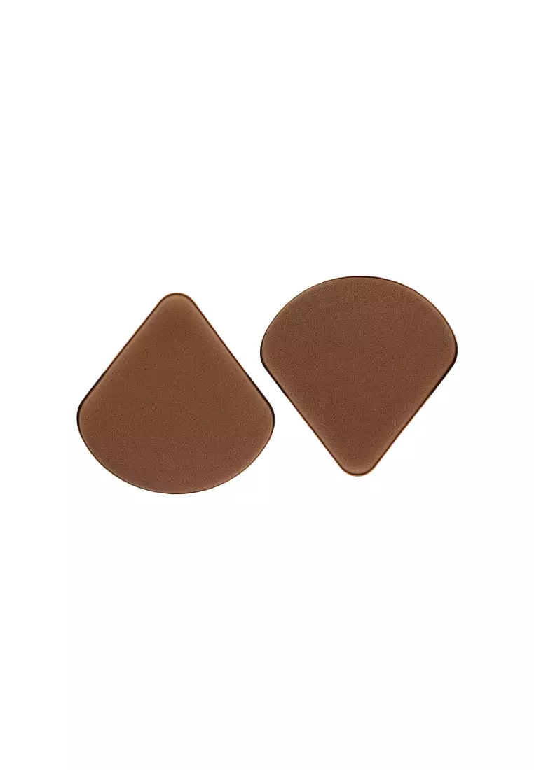 SOLONE Double Sided Air Cushion Puff - Fan-Shaped 2piece