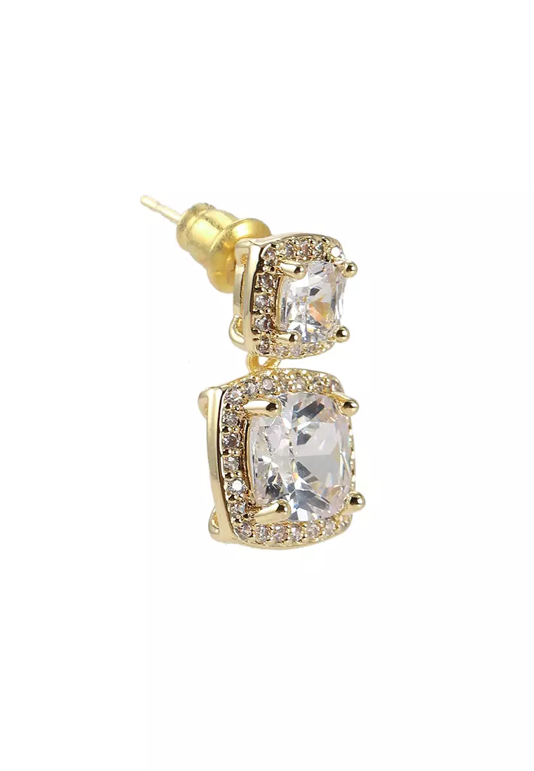 Gemstone dangle earrings hotsell
