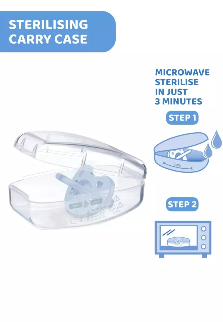 Chicco Physio Soft Soother Silicone - 0-6m, Blue