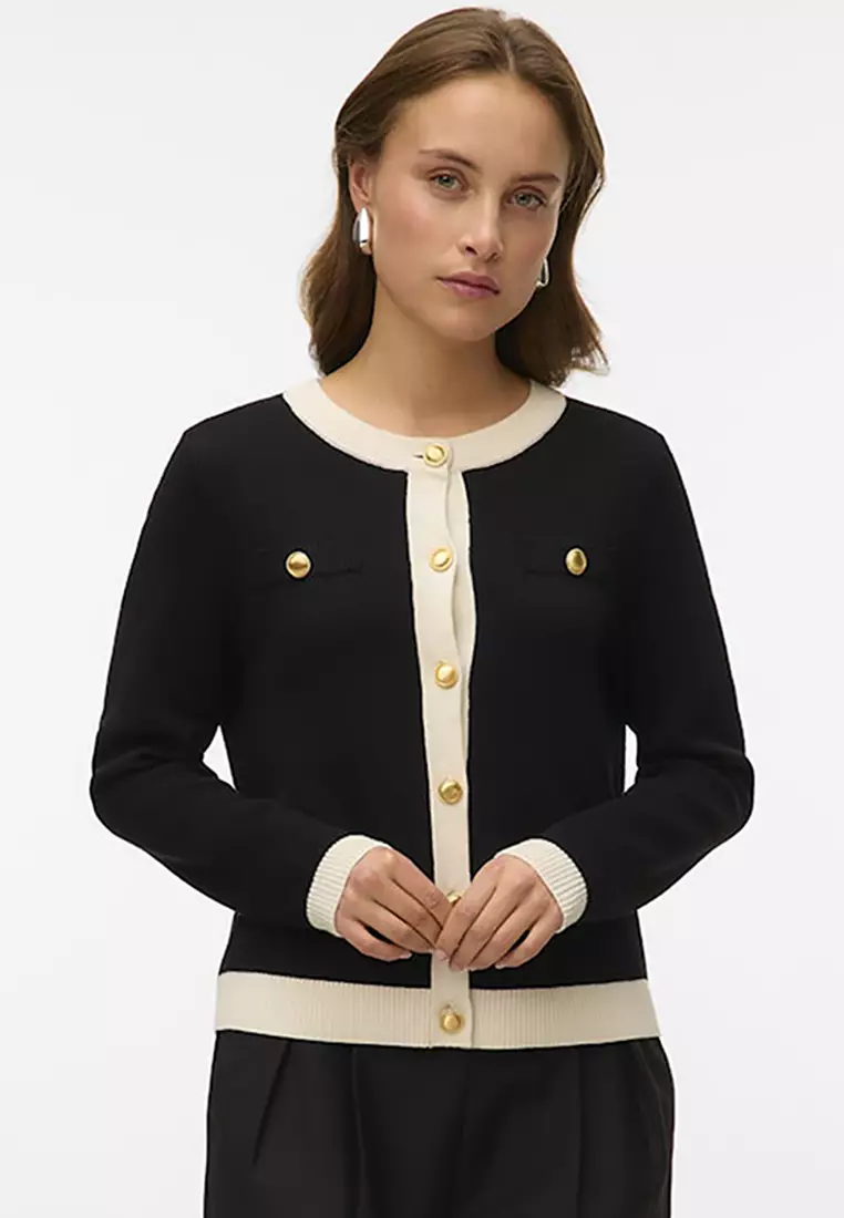 Long Sleeve Round Neck Cardigan