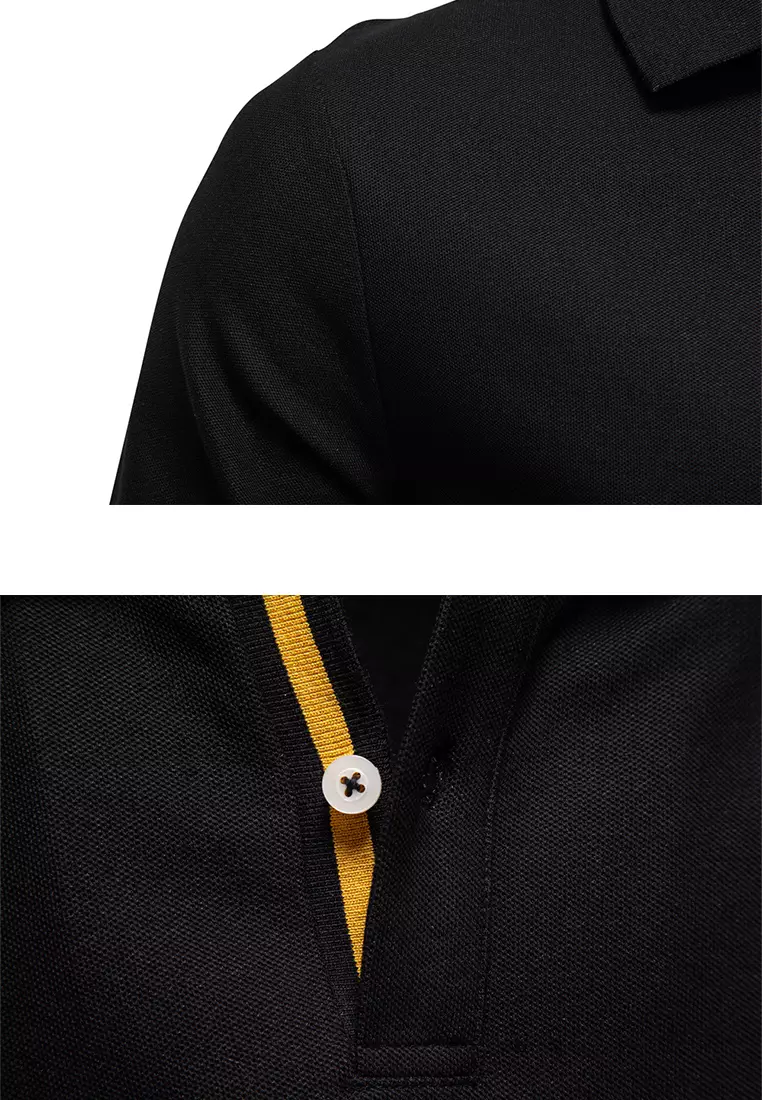 Contrast Embroidered Polo Shirt AX-PL7016