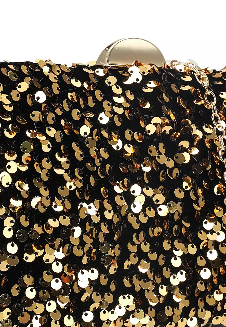 Gold ball discount clutch bag