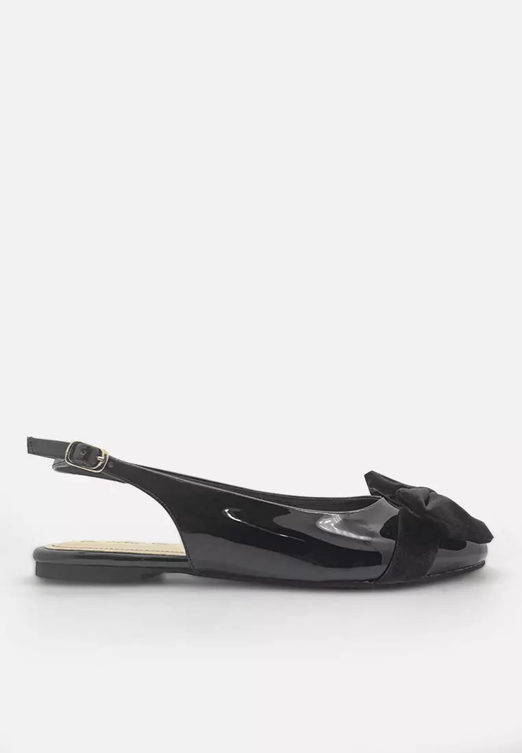 Slingback Women Flat Sandal with Bow