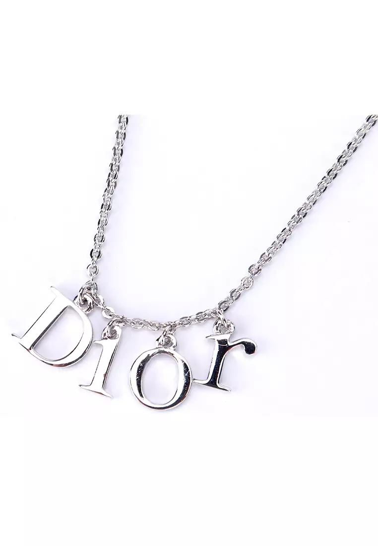 Christian Dior CD Monogram Charms Spell Out Name Key Ring Holder