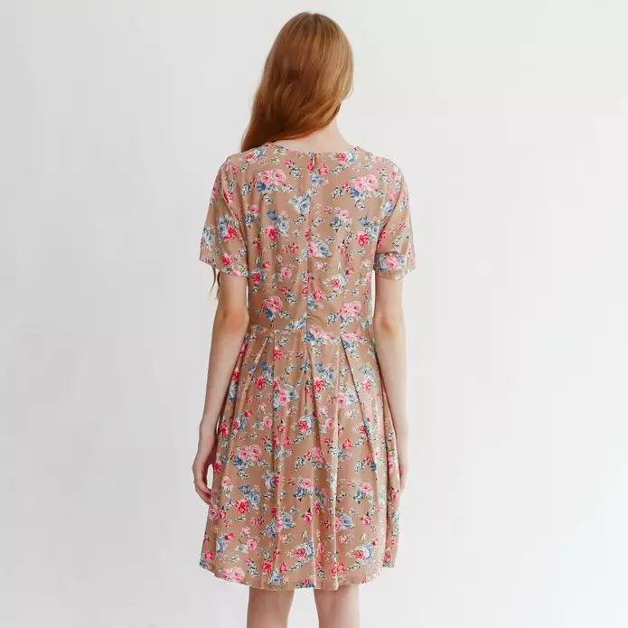 Sophistix Maddie Dress In Brown Print