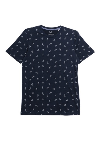 Jack & Jones navy Tristan Print Re Junior Tee ECD96KAE311362GS_1
