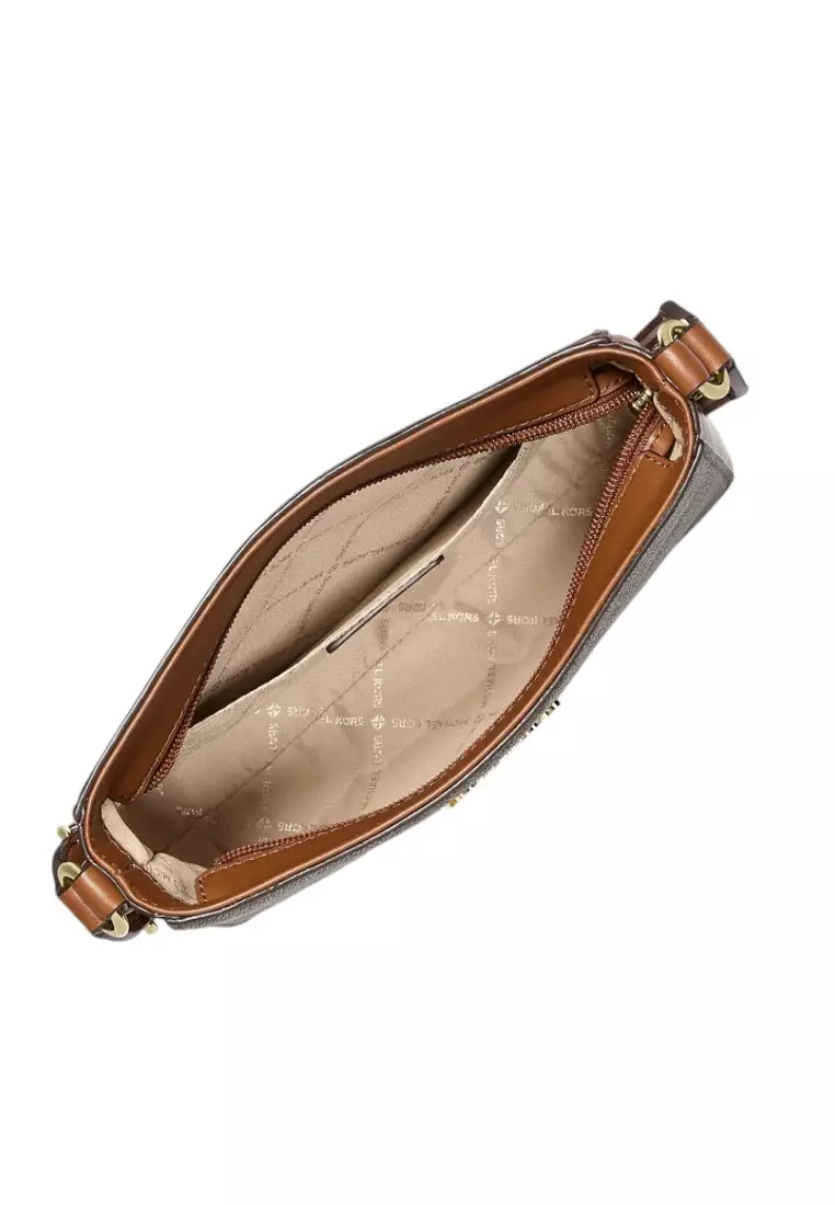 Jet Set Travel Small Signature Logo Messenger Bag - Brown