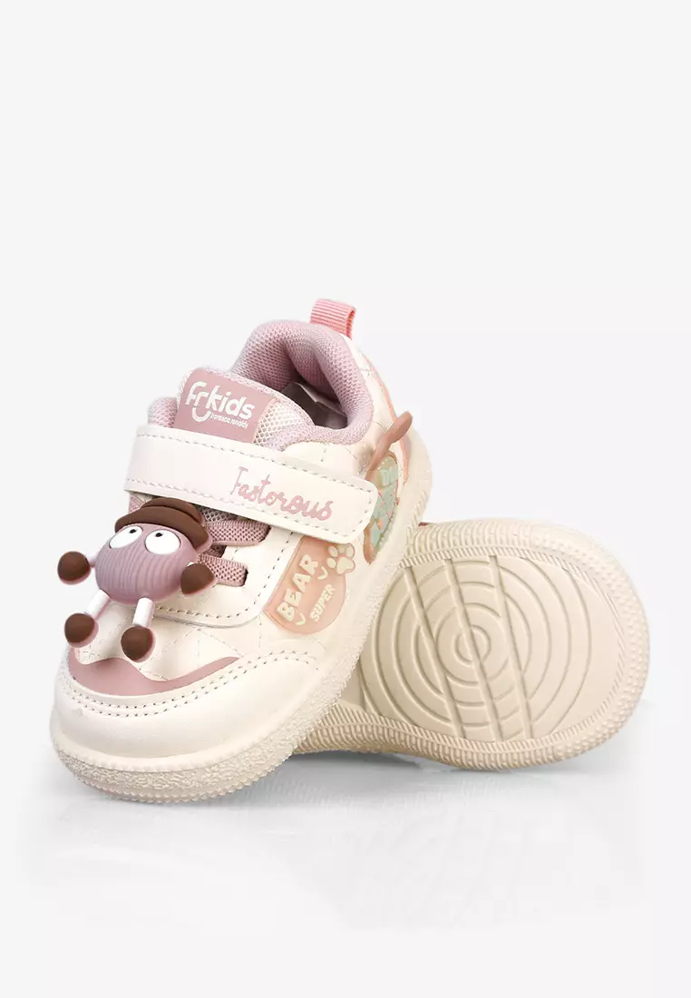 Sepatu Sneakers Tali Anak Bayi Pre Walker Baby Unisex A.Pota in Pink