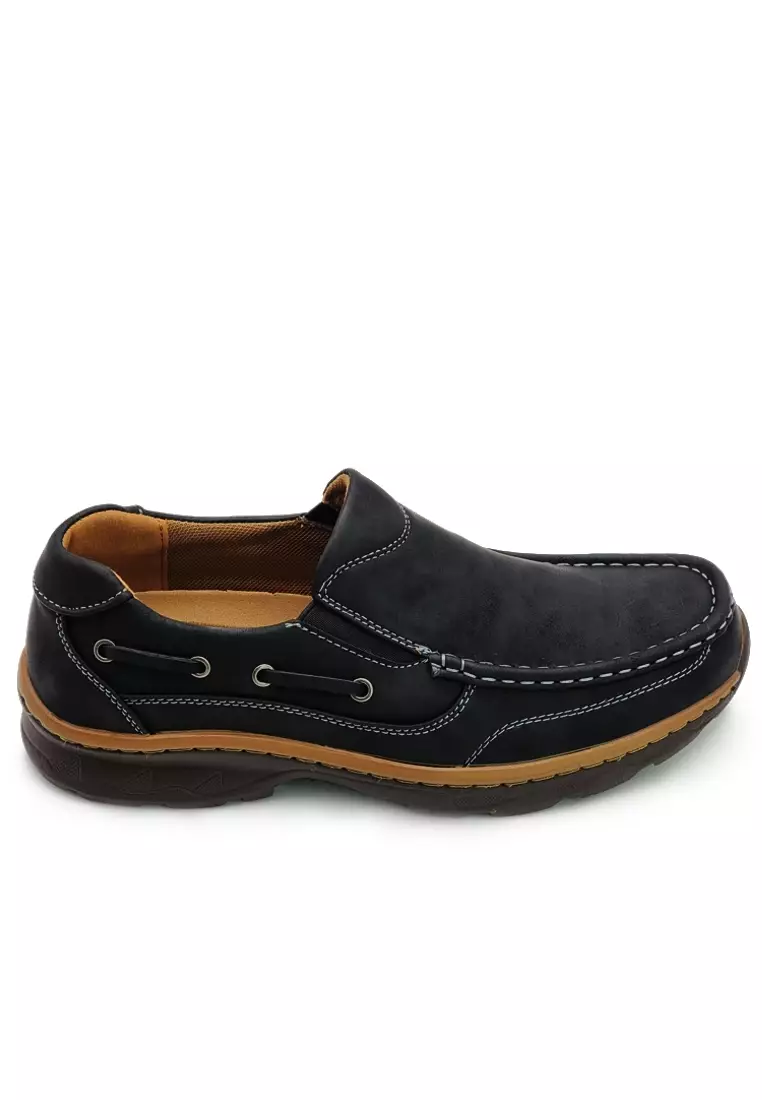 Buy POLO HILL POLO HILL Men Laceless Slip On Boat Shoes 2024