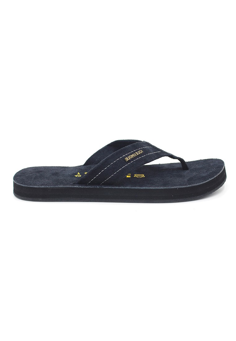 York - Black Leather Sandals & Flip Flops