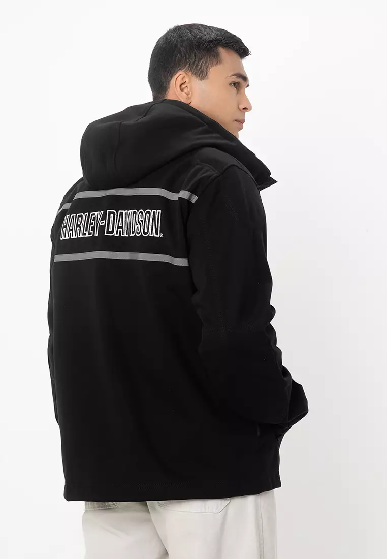 機能的!!【Harley-Davidson】Trenton Deflector 2.0 フリース Women's H-D Trenton Deflector 2.0 Hooded Riding Fleece