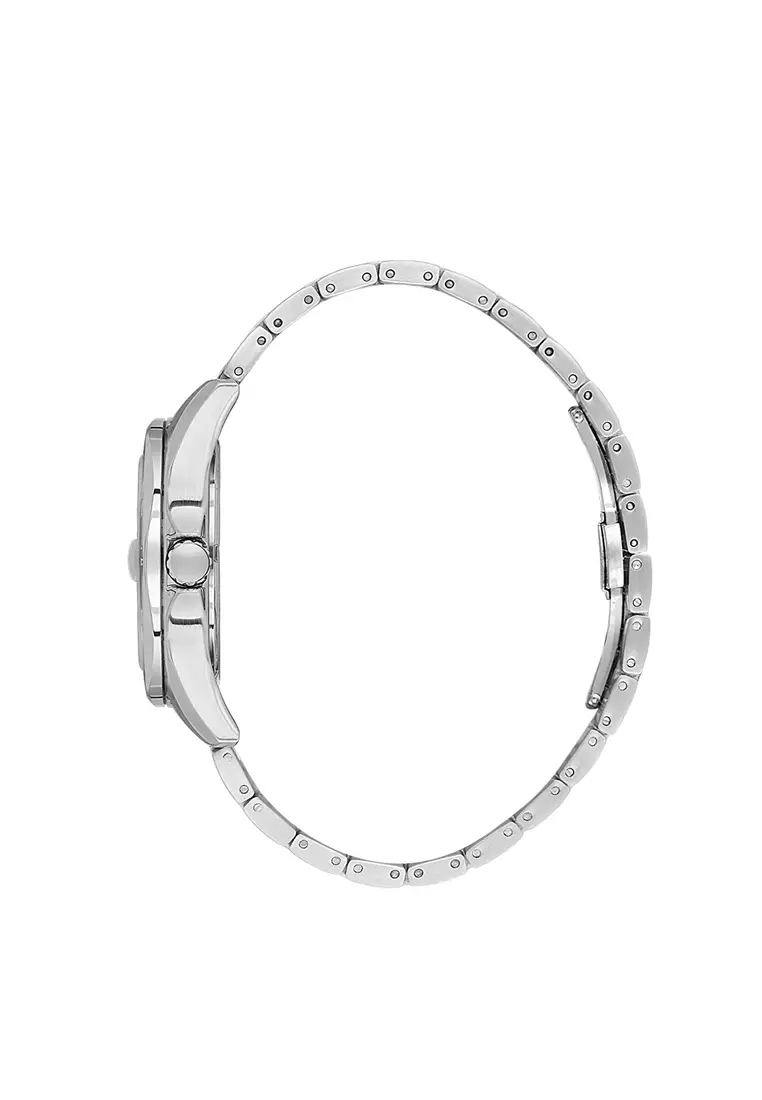 Premium Men's Analog Watch Silver Stainless Steel DK.1.13978-1