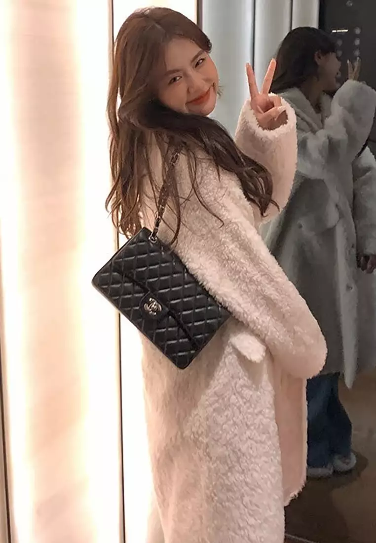 2025 Winter New Korean Style Black Coat CA25102413BK