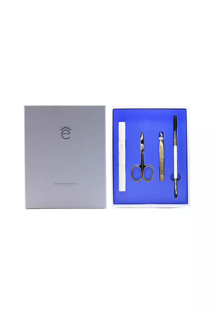 Eyeko - Brow Grooming Kit: Brow Brush & Spoolie + Scissors + Tweezers + Brow Razor + Pouch 4pcs+1bag