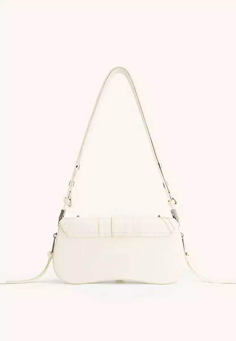 Joy Shoulder Bag - White Crushed