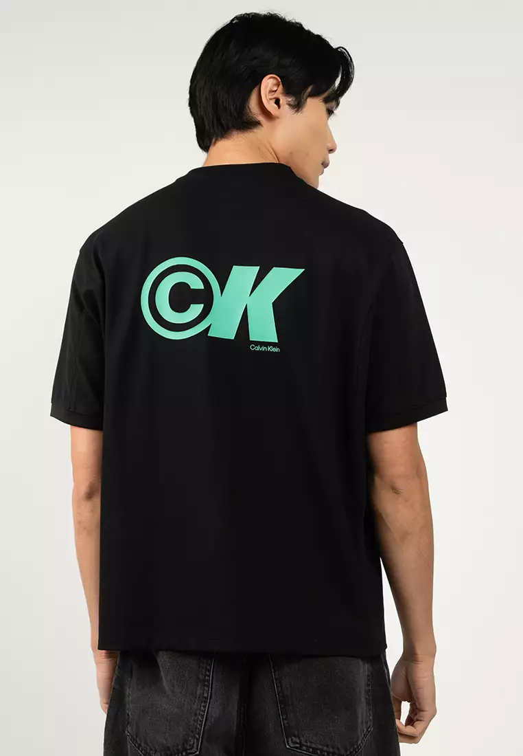 Cooling Pique Crewneck Jersey Tee - Calvin Klein Jeans