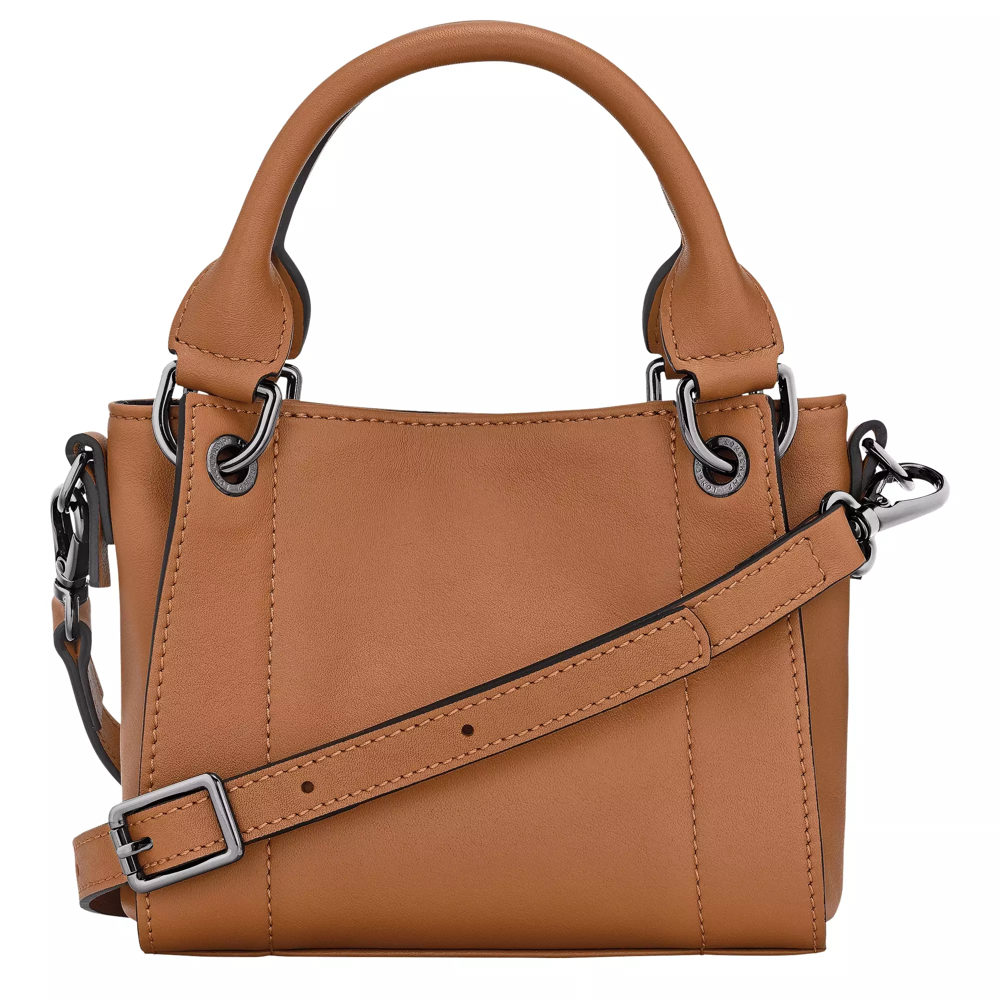 Longchamp 3D XS Handbag in Leather - Brown Natural