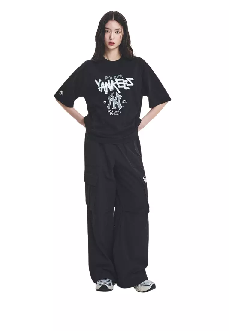 Basic Big Logo Mega Over Fit T Shirts - NY Black