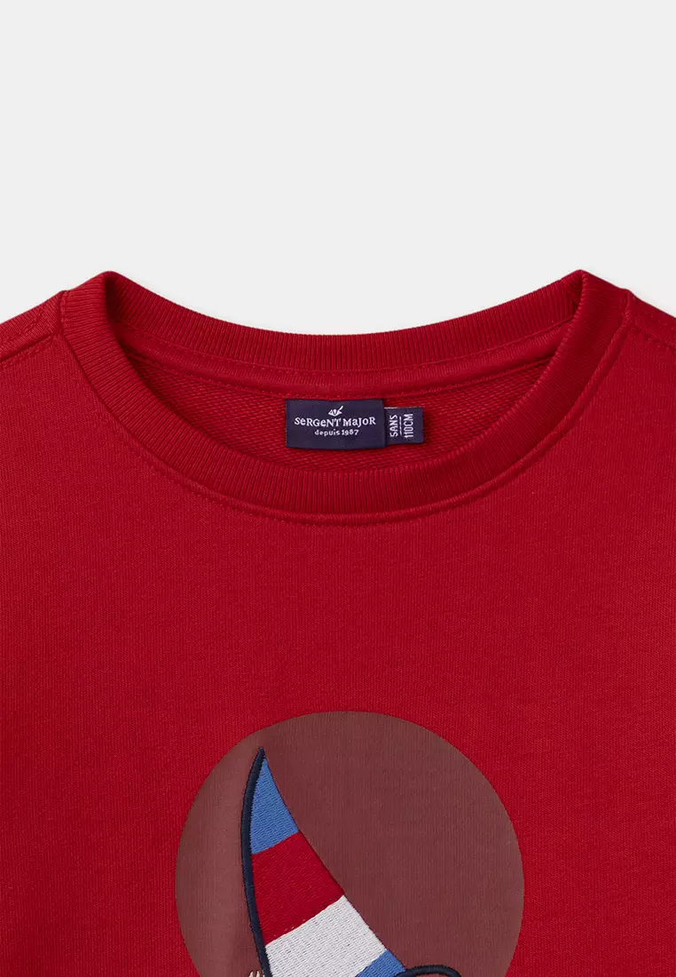 Red SWEAT SHIRT / Windsurfing sweatshirt