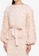 Lubna pink and beige Printed Ruffle Sleeve Set D6147AA29DA6DAGS_2