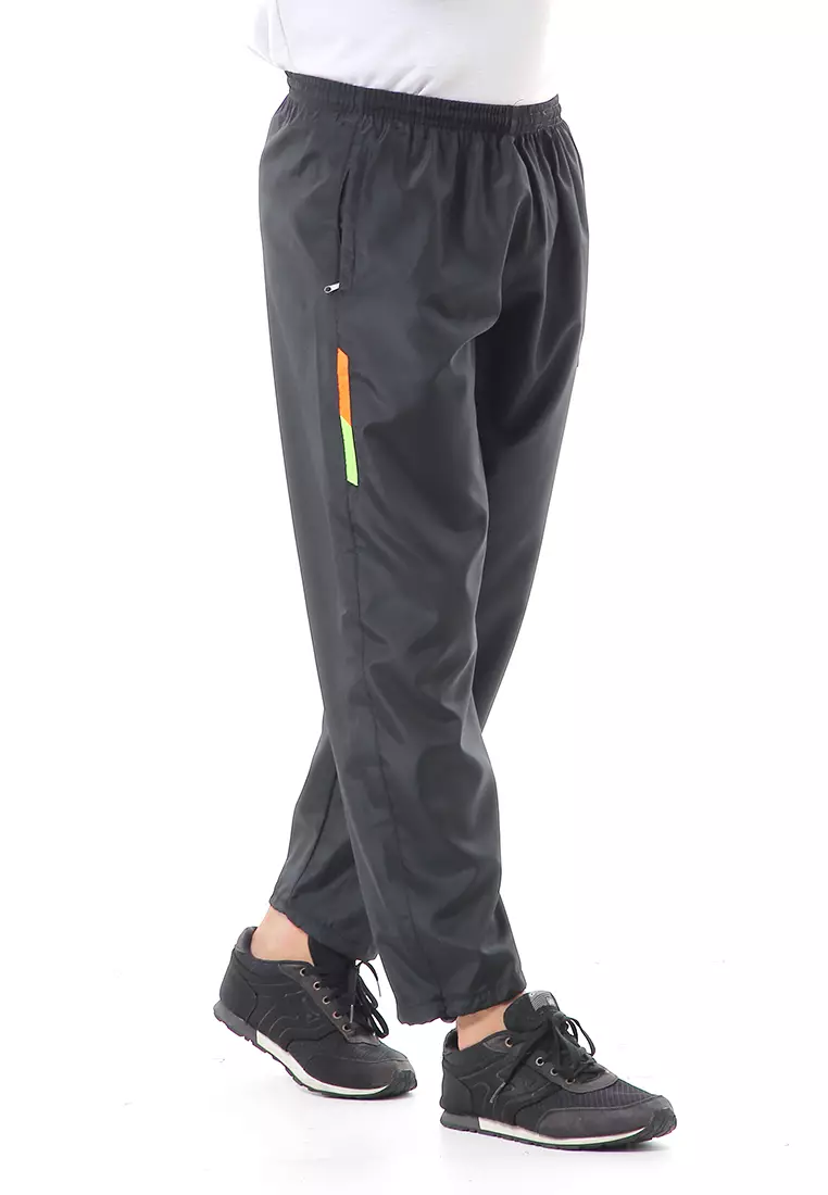 Nemanja Celana Olahraga Panjang Training Pria Sweatpants Waterproof Material Parasut ORIGINAL - Orange Stabilo