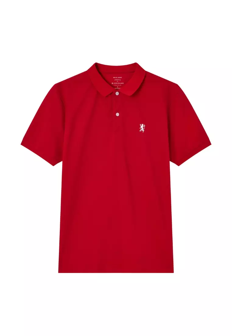Giordano Women NDP 2026 Collection Slim Fit Jacquard Polo Shirt (Singapore National Day Parade)