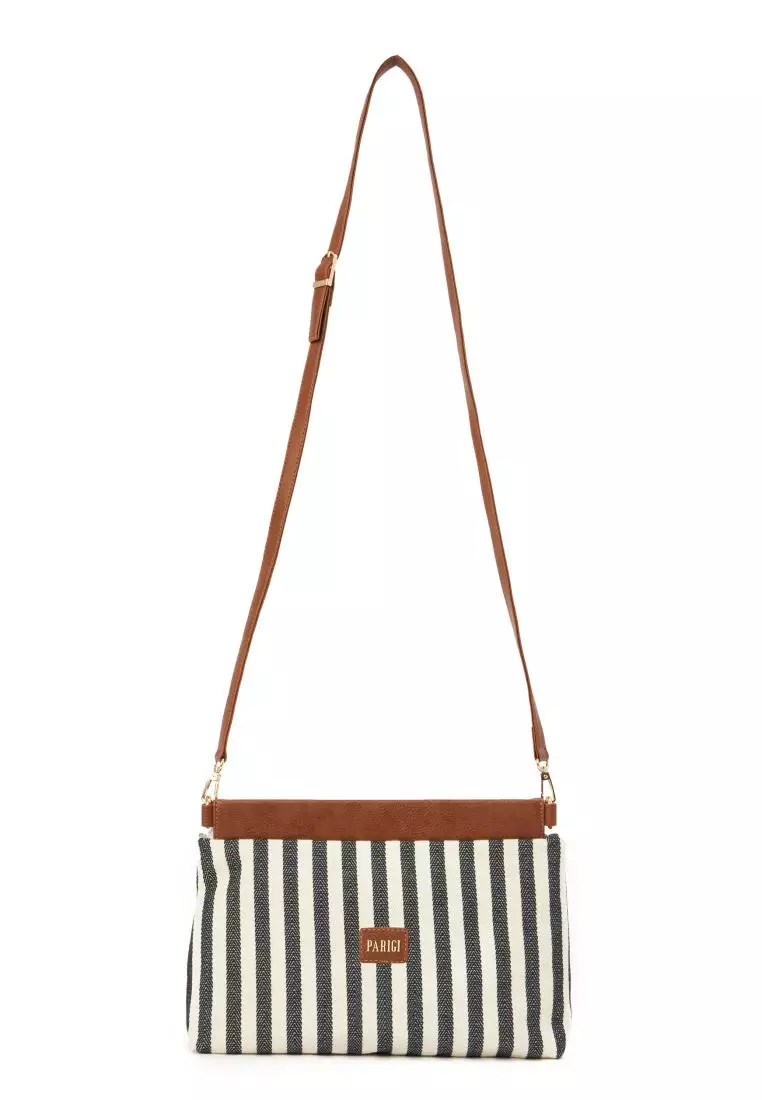 Buy PARIGI Parigi Striped Canvas Tote Bag Blue 2024 Online ZALORA