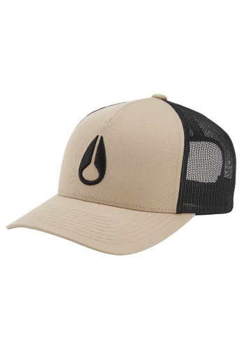 Nixon brown Iconed Trucker Hat - Khaki/Black (C18621350) 68172AC292CF05GS_1