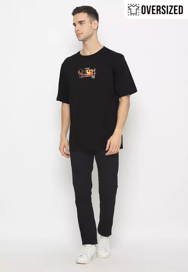 RBJ T-Shirt Cotton Combed Oversized Pria 2079350051