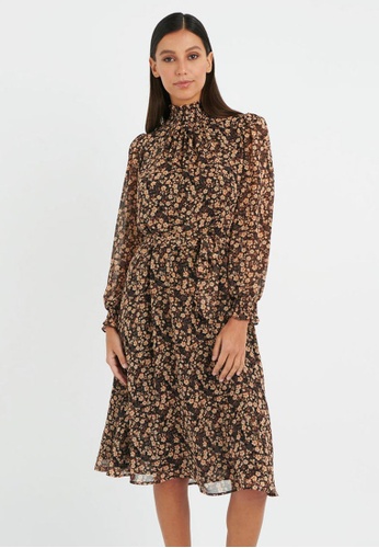 FORCAST multi FORCAST Connie Floral Printed Dress D2795AA7554191GS_1