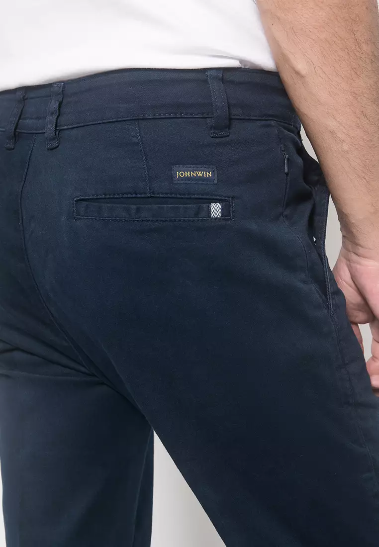 Johnwin - Celana Panjang - Chinos - Dark Navy - ACT.118.218.A366.C